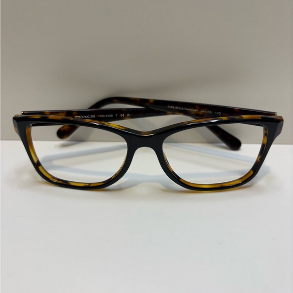 FRAMES ONLY - COACH HC 6129 - 5446 (BLACK/TORTOISE) 54•16•140 - Picture 9 of 11